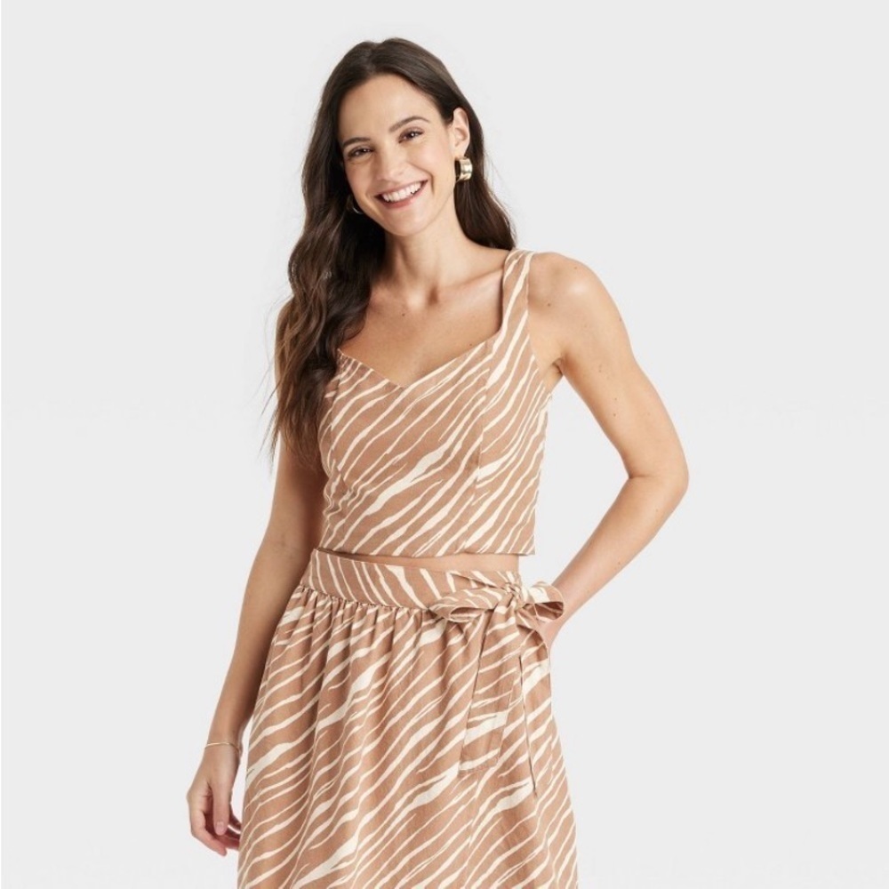 Women's Slim Fit Tank Top - A New Day
Brown